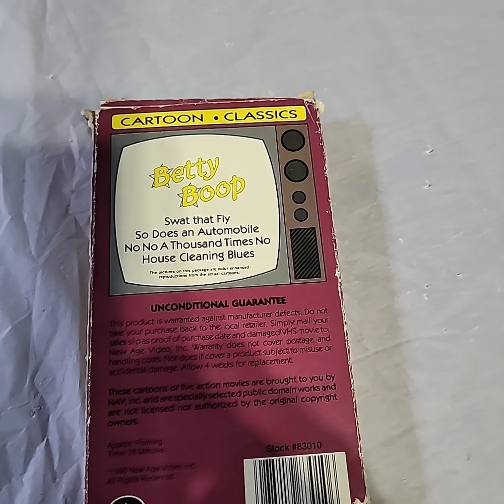 Betty Boop Cartoon Classics VHS